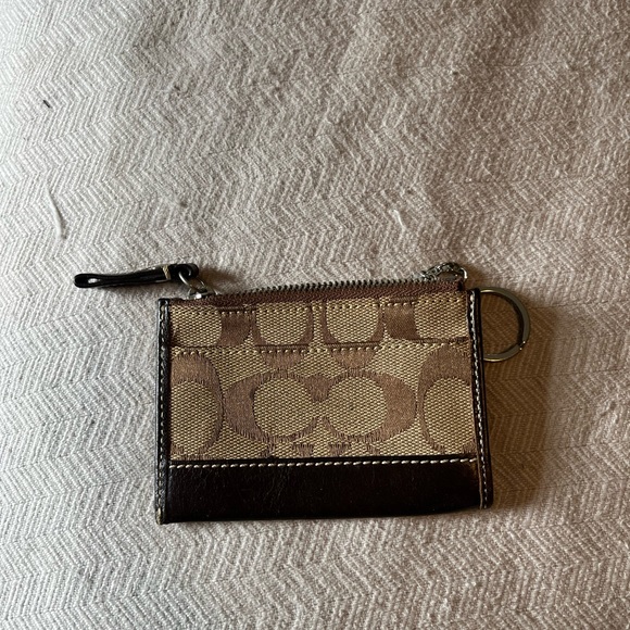 Coach Mini Skinny Big C zip wallet ID case - Picture 2 of 4